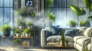 Konzeptbild gründe hoher Luftfeuchtigkeit in Wohnräume